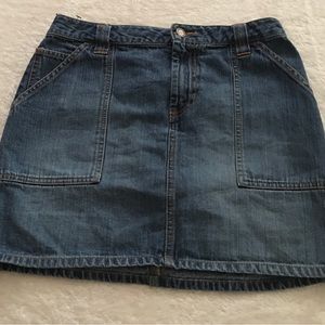 Blue Jean old navy mini jean skirt